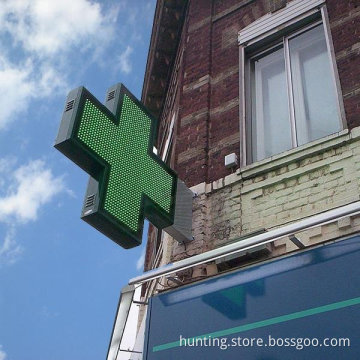 P10 Blue Red Yellow or Full Color Pharmacy LED Cross Sign